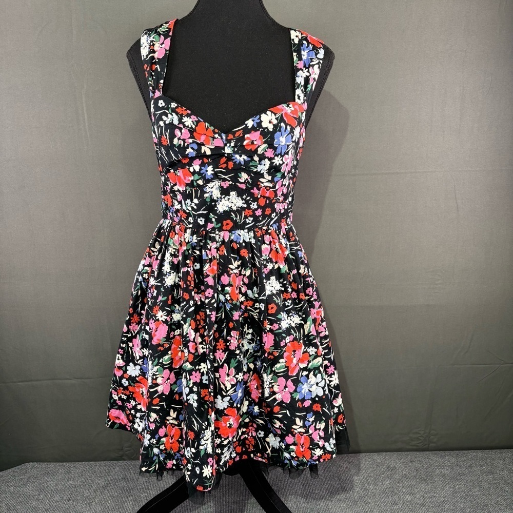 Free People Dress Women 2 Sunkissed Summer Mini Boho Coquette Floral Tulle